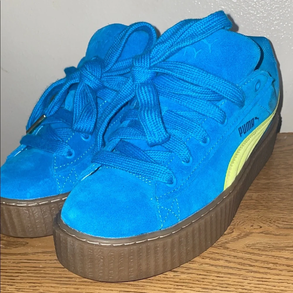 Fenty pumas (blue and lime) - Picture 1 of 8
